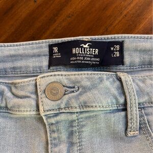 Hollister Women's High-Rise Jeggings in Light Blue